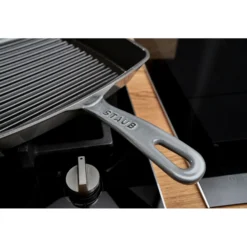 Staub Gril Américain 30 cm, Fonte, Gris graphite