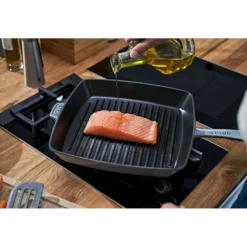 Staub Gril Américain 30 cm, Fonte, Gris graphite