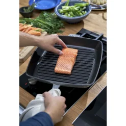 Staub Gril Américain 30 cm, Fonte, Gris graphite