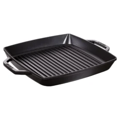 Staub Gril 33 cm, Fonte, Noir mat