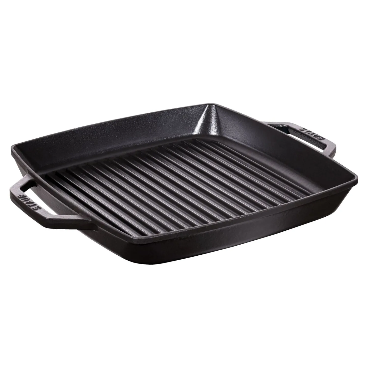 Staub Gril 33 cm, Fonte, Noir mat