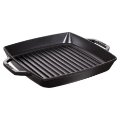 Staub Gril 28 cm, Fonte, Noir mat New