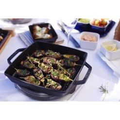 Staub Gril 28 cm, Fonte, Noir mat New