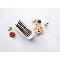 ZWILLING Grille-pain Grille permettant de réchauffer des petits-pains, 2 fentes tranches longues, Argent Sale