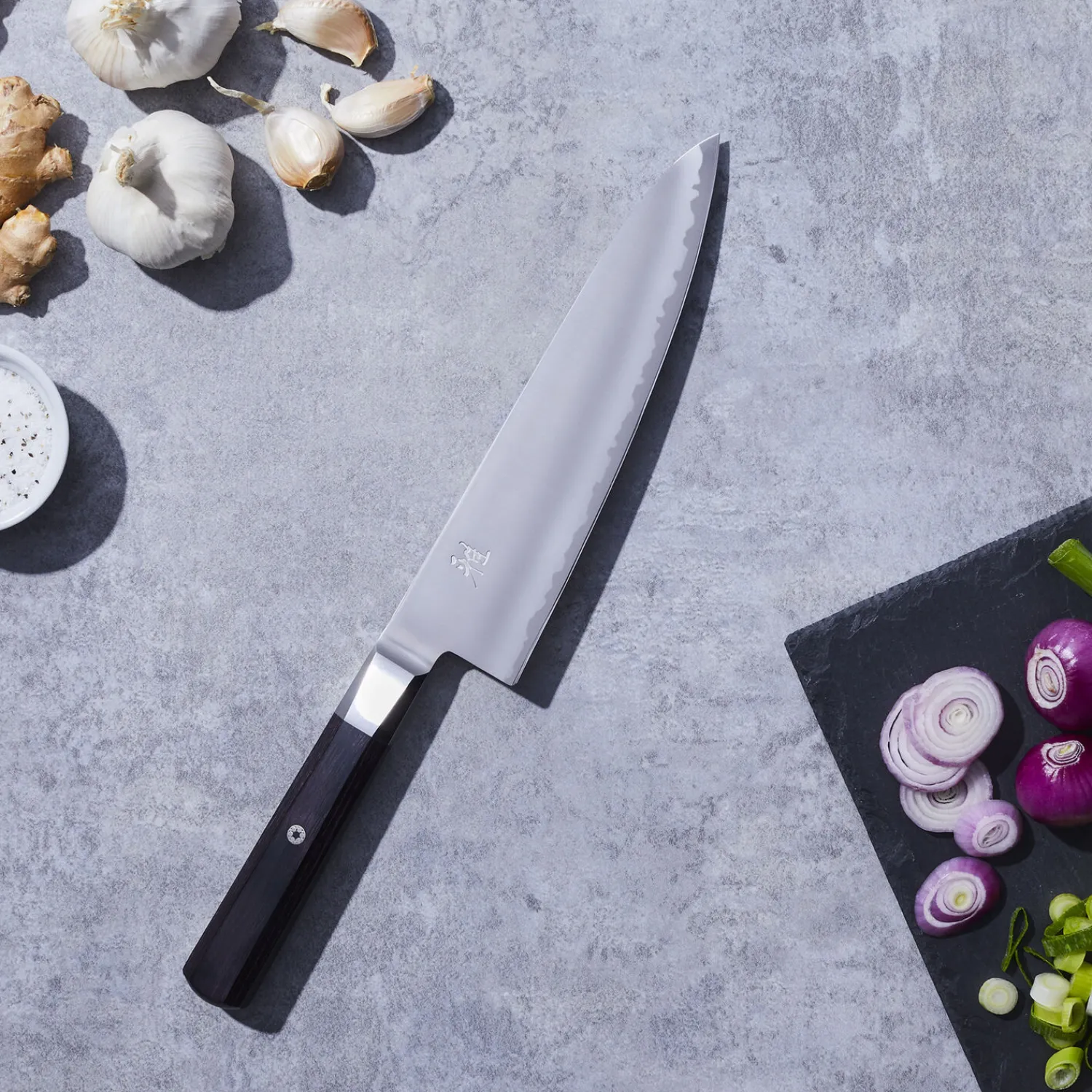 MIYABI Gyutoh 20 cm, Brun, Bois de pakka Outlet