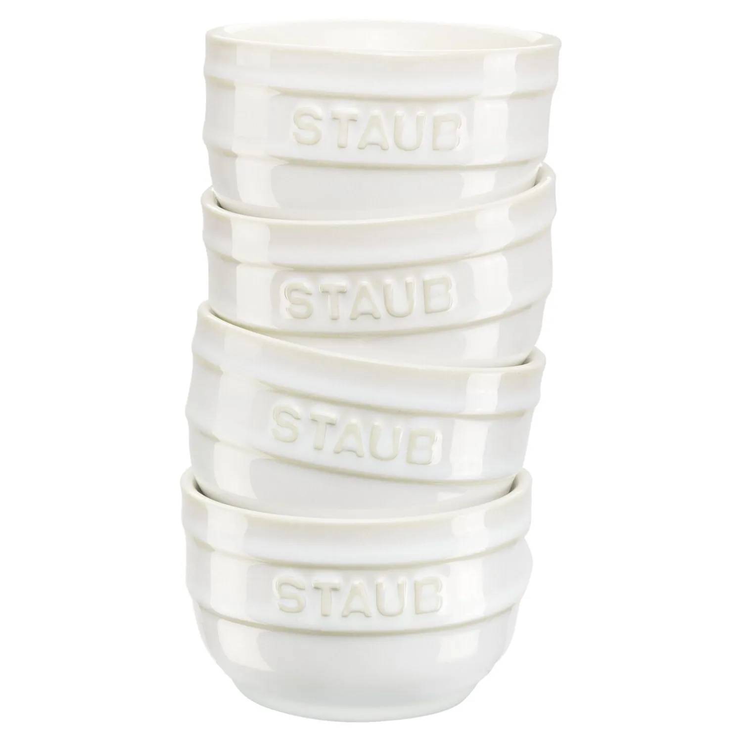 Staub Jeu de ramequins 9 cm / 4-pcs Blanc ivoire Online