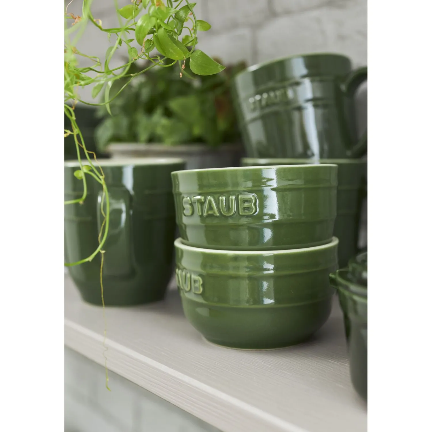 Staub Jeu de ramequins 9 cm / 2-pcs Basilic New