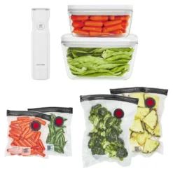 ZWILLING Kit de démarrage sous vide, Verre / M/L, 7-pcs, Blanc Online