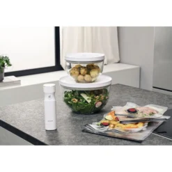 ZWILLING Kit de démarrage sous vide, Verre / M/L, 9-pcs, transparent-blanc Clearance