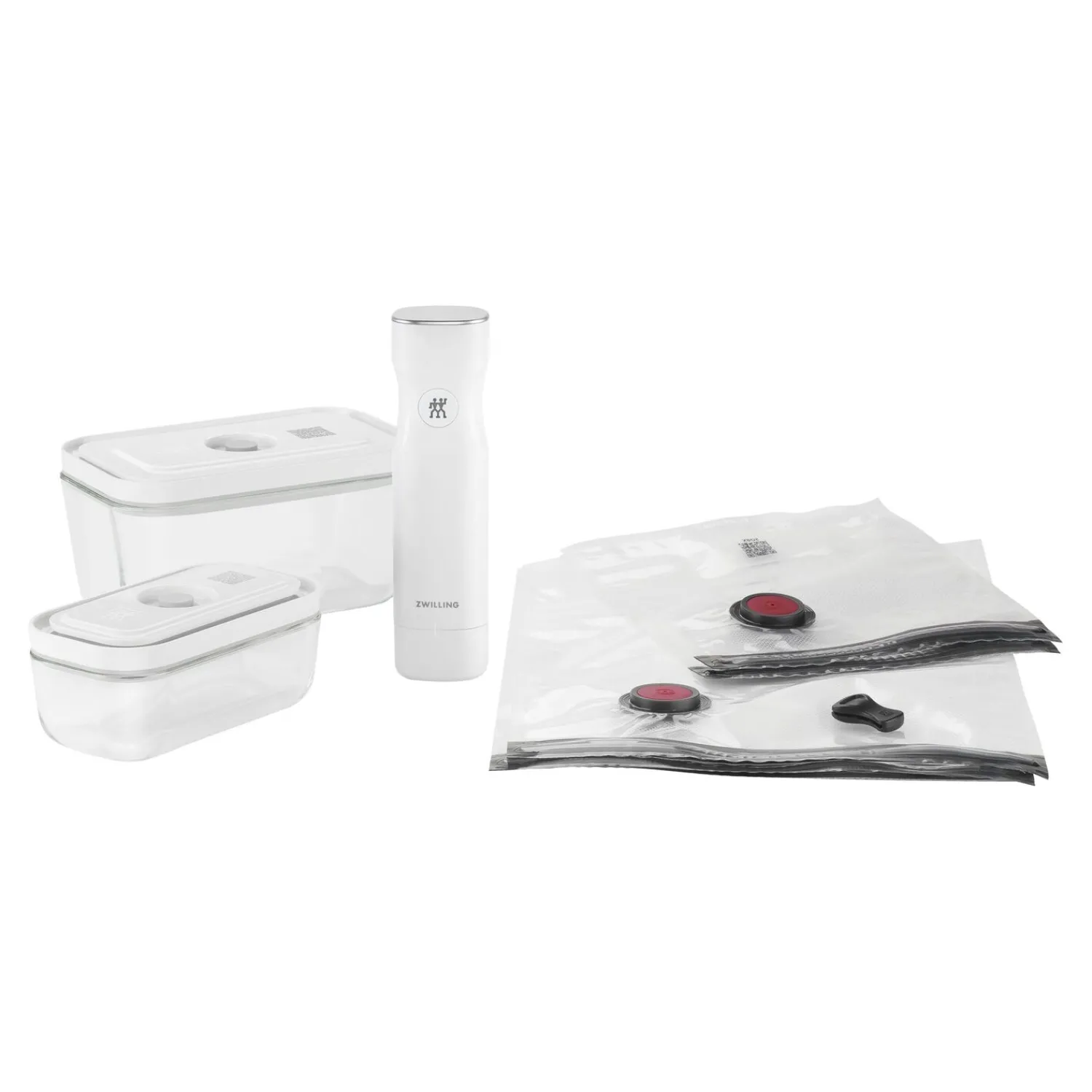 ZWILLING Kit de démarrage sous vide, Verre / S/M, 7-pcs, Blanc Best