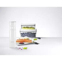 ZWILLING Kit de démarrage sous vide, Verre / S/M, 7-pcs, Blanc Best