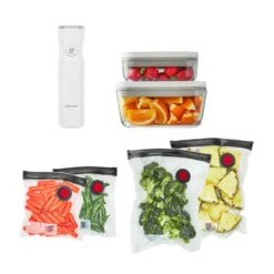 ZWILLING Kit de démarrage sous vide, Verre / S/M, 7-pcs, Blanc Best