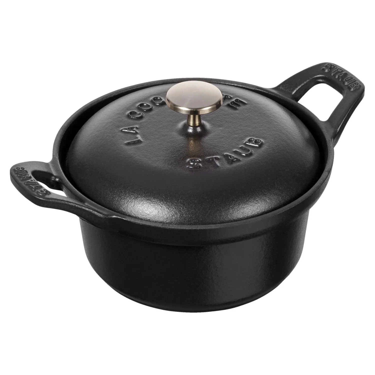 Staub La Coquette 12 cm, Rond(e), Noir mat New