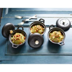 Staub La Coquette 12 cm, Rond(e), Noir mat New