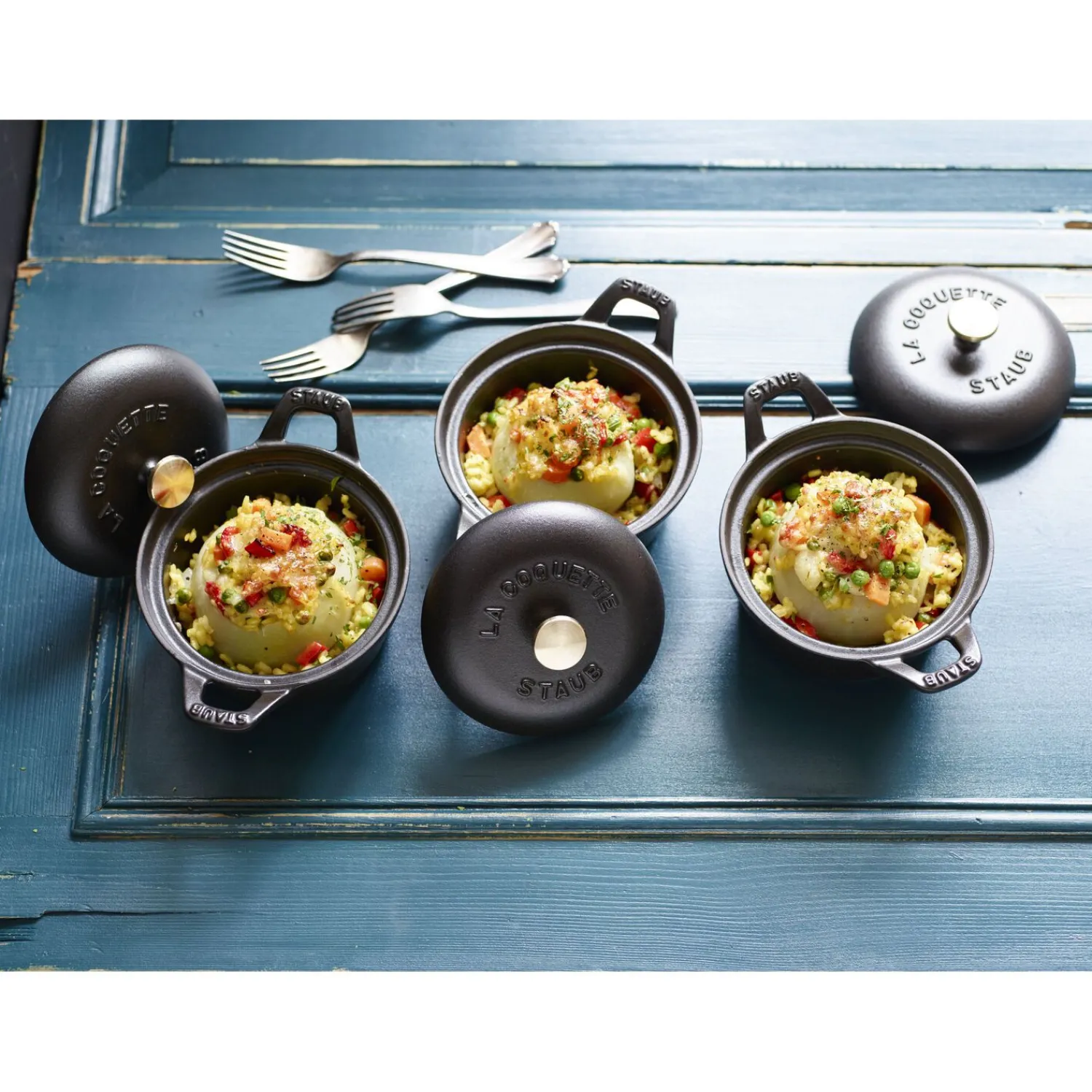 Staub La Coquette 12 cm, Rond(e), Noir mat New