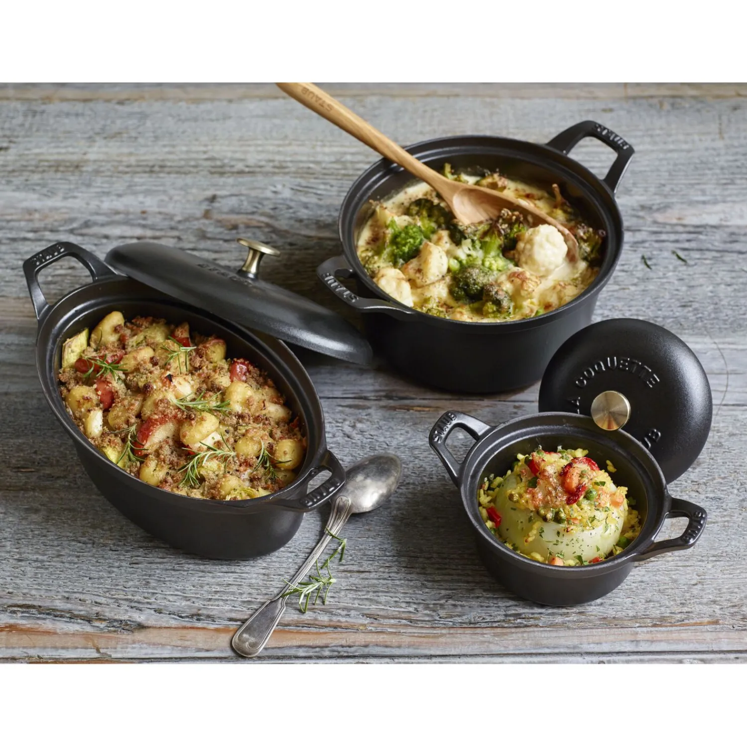Staub La Coquette 20 cm, Rond(e), Noir mat Online