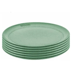 Staub Lot de assiettes plates, 6-pcs. /20 cm, sauge, Céramique Outlet