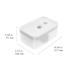 ZWILLING Lunch box L, Plastique, semi transparent-Gris Discount