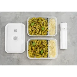 ZWILLING Lunch box L plate, Plastique, semi transparent-Gris Clearance