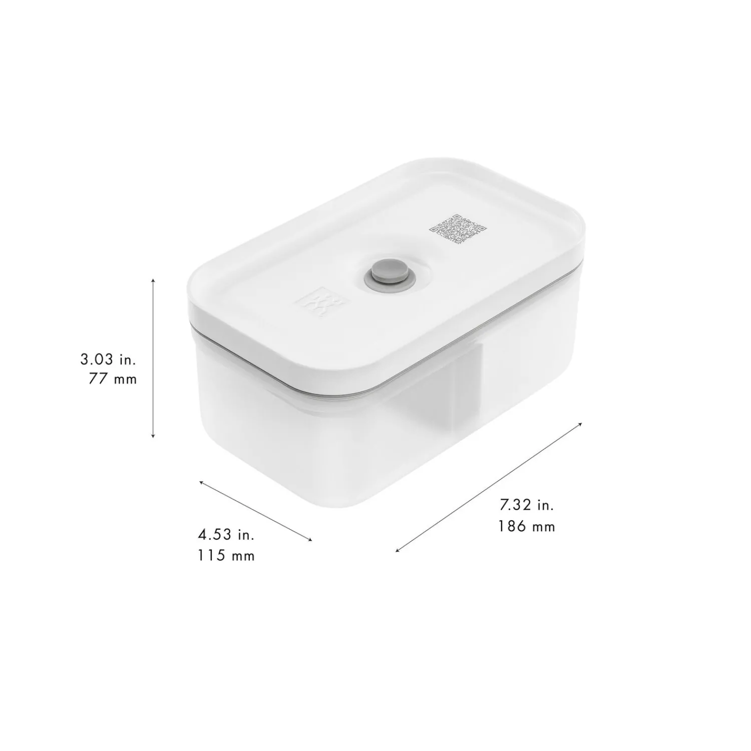ZWILLING Lunch box M, Plastique, semi transparent-Gris Outlet