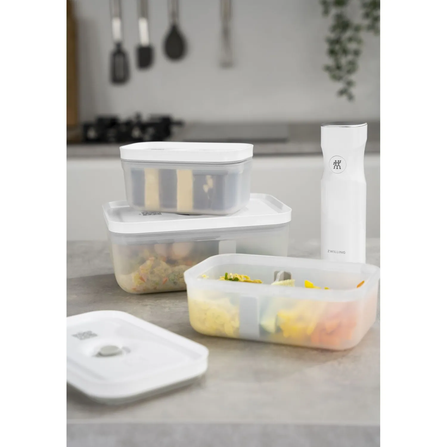 ZWILLING Lunch box M, Plastique, semi transparent-Gris Outlet