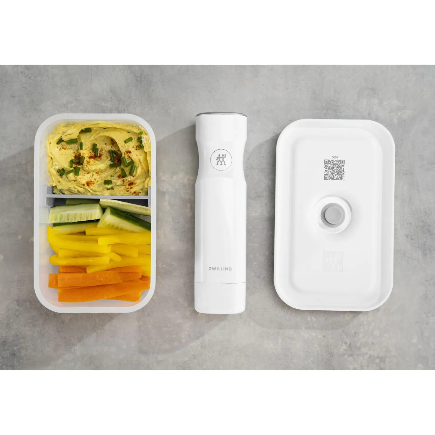 ZWILLING Lunch box M, Plastique, semi transparent-Gris Outlet