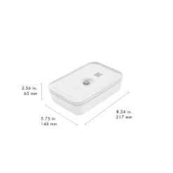 ZWILLING Lunch box sous-vide L plate, Plastique, Blanc-Gris