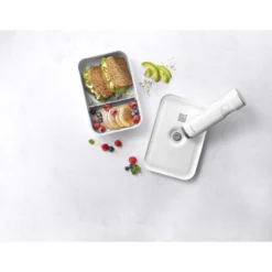 ZWILLING Lunch box sous-vide L plate, Plastique, Blanc-Gris