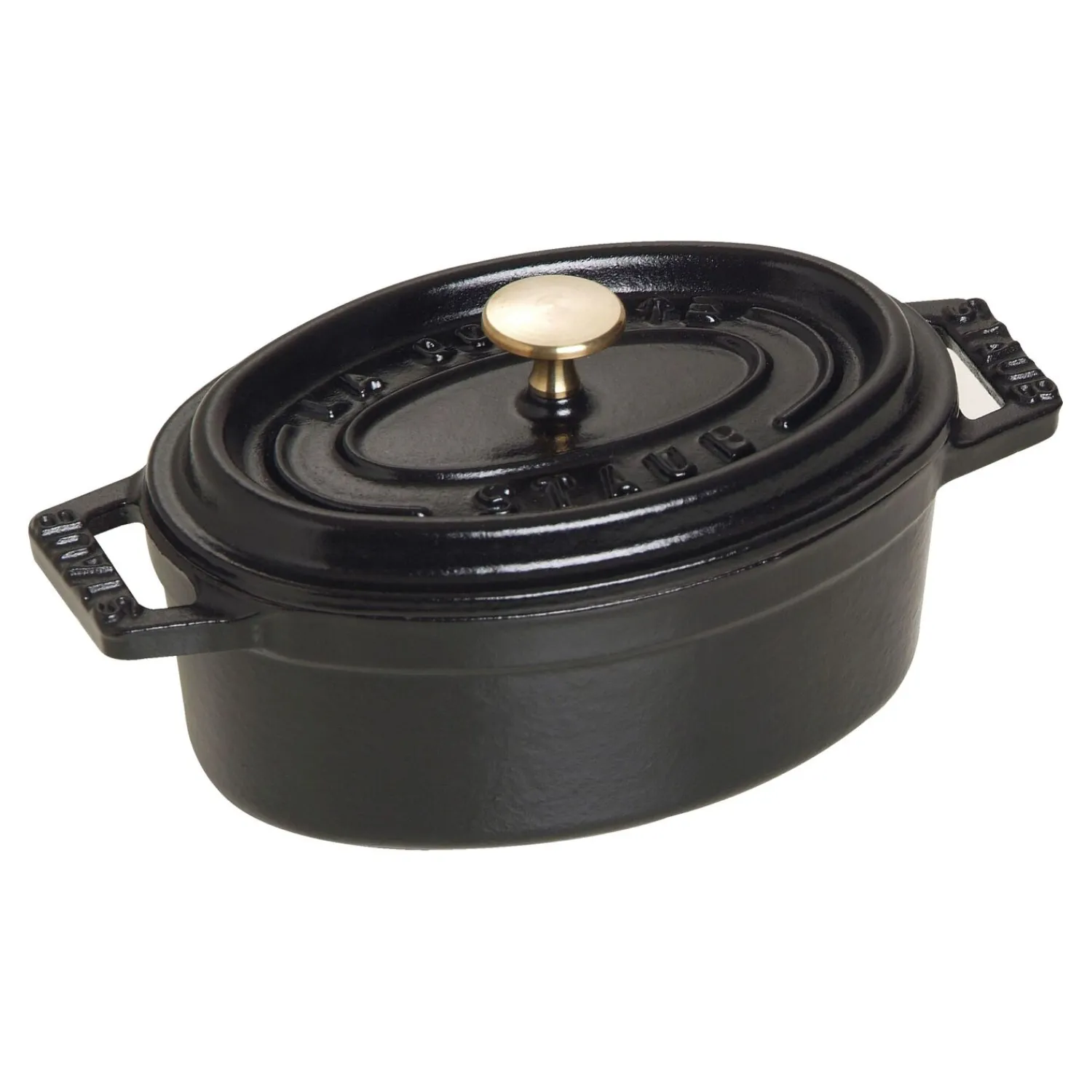 Staub Mini Cocotte 11 cm, Ovale, , Fonte Noir mat Clearance