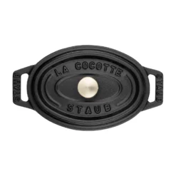 Staub Mini Cocotte 11 cm, Ovale, , Fonte Noir mat Clearance