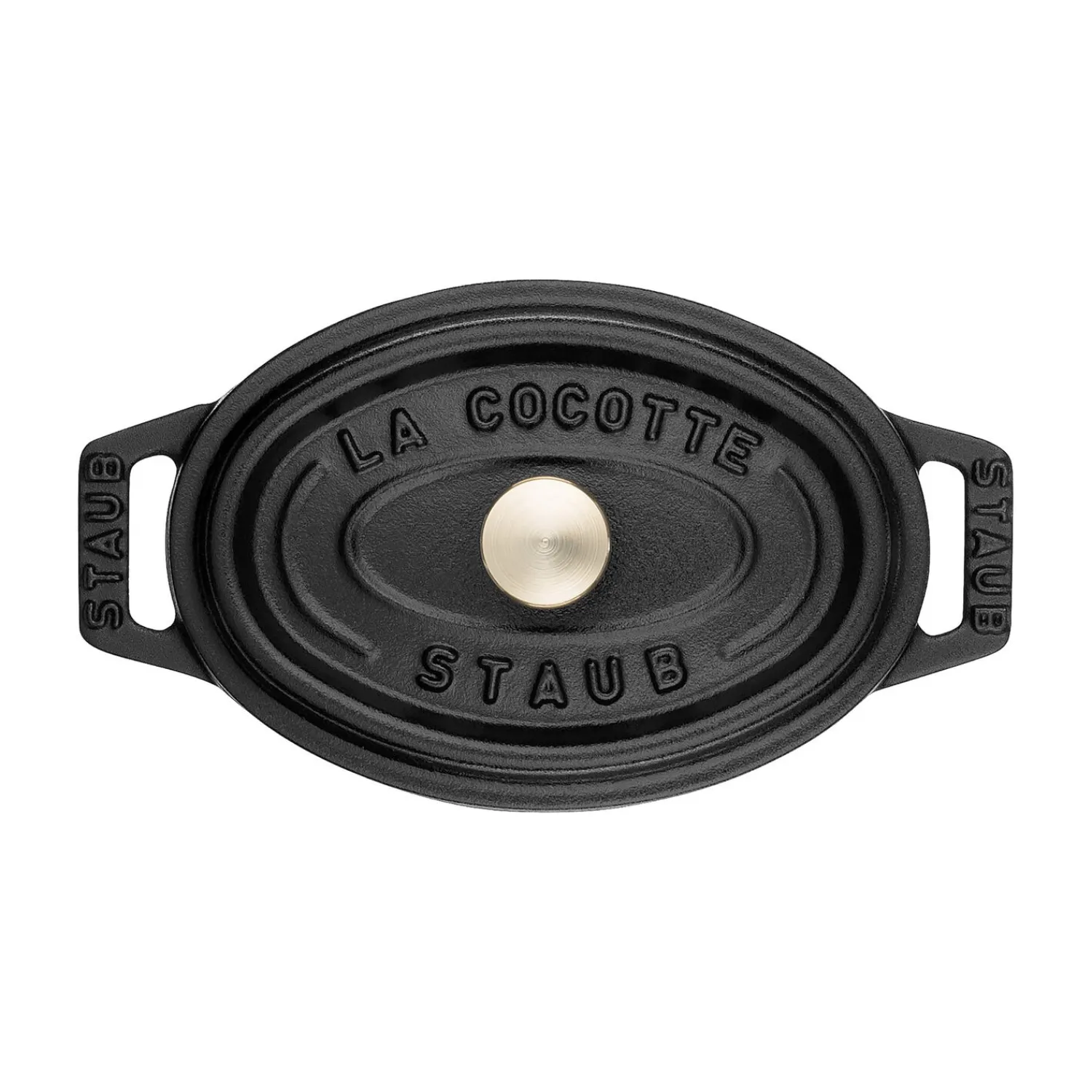 Staub Mini Cocotte 11 cm, Ovale, , Fonte Noir mat Clearance
