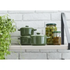 Staub Mini Cocotte 10 cm, Rond(e), , Céramique Basilic New