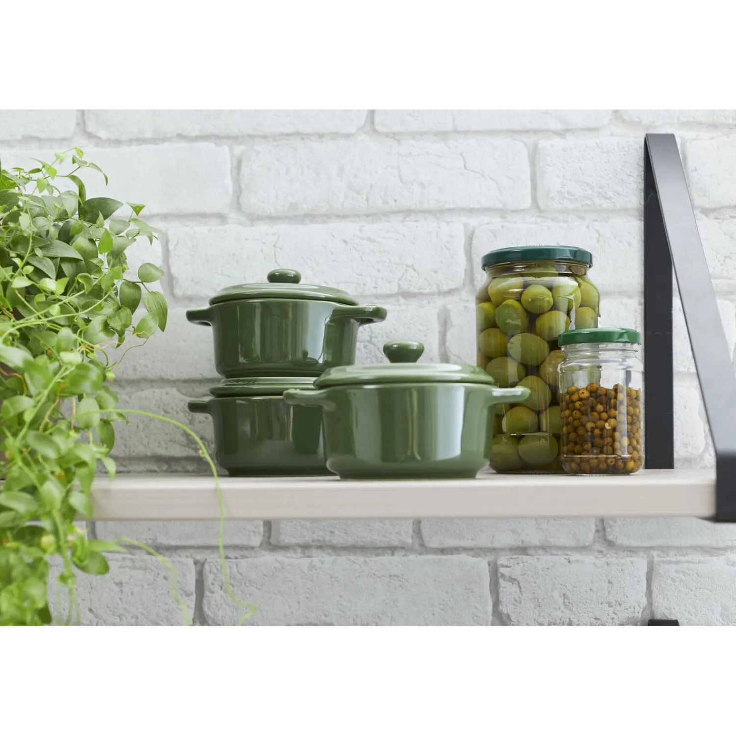 Staub Mini Cocotte 10 cm, Rond(e), , Céramique Basilic New