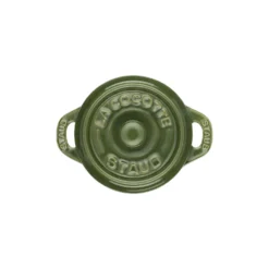 Staub Mini Cocotte 10 cm, Rond(e), , Céramique Basilic New