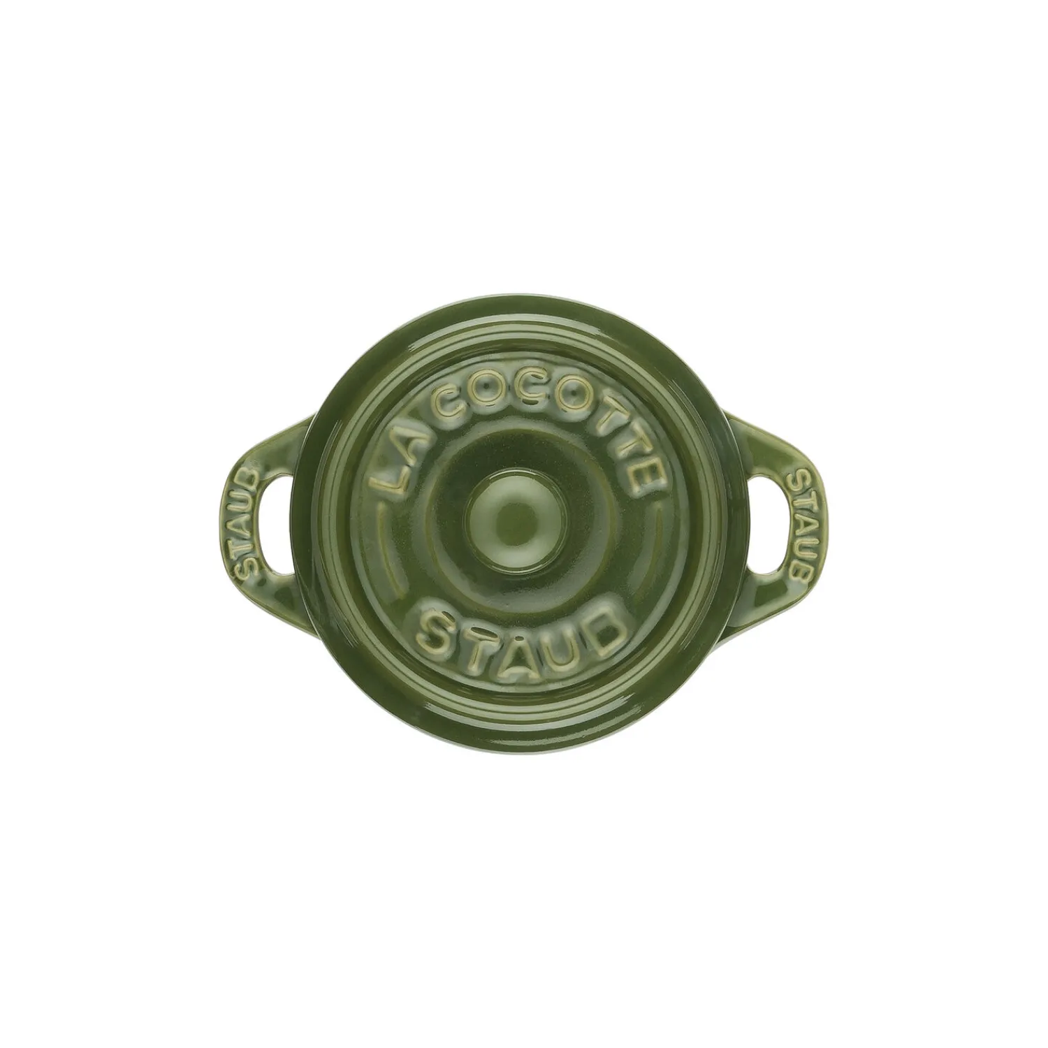 Staub Mini Cocotte 10 cm, Rond(e), , Céramique Basilic New