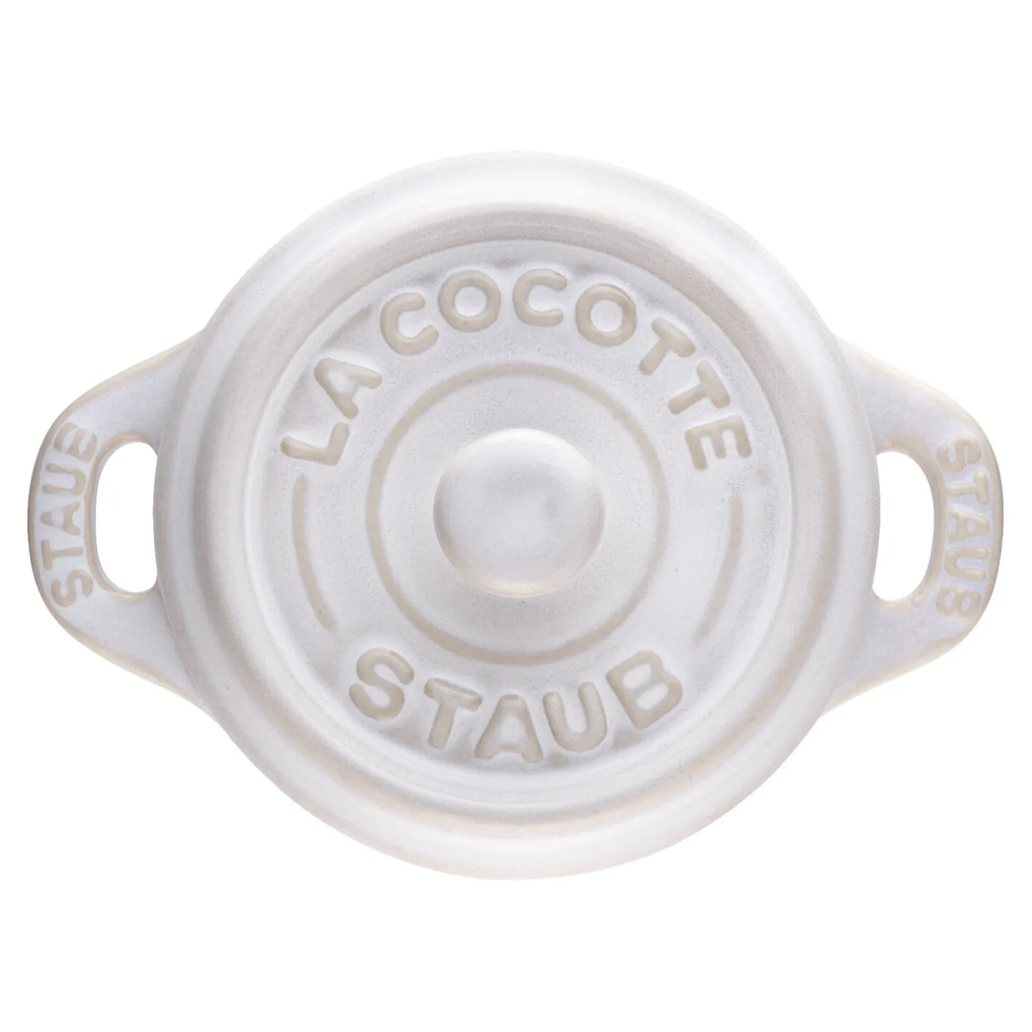 Staub Mini Cocotte 10 cm, Rond(e), , Céramique Blanc ivoire New