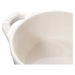 Staub Mini Cocotte 10 cm, Rond(e), , Céramique Blanc ivoire New