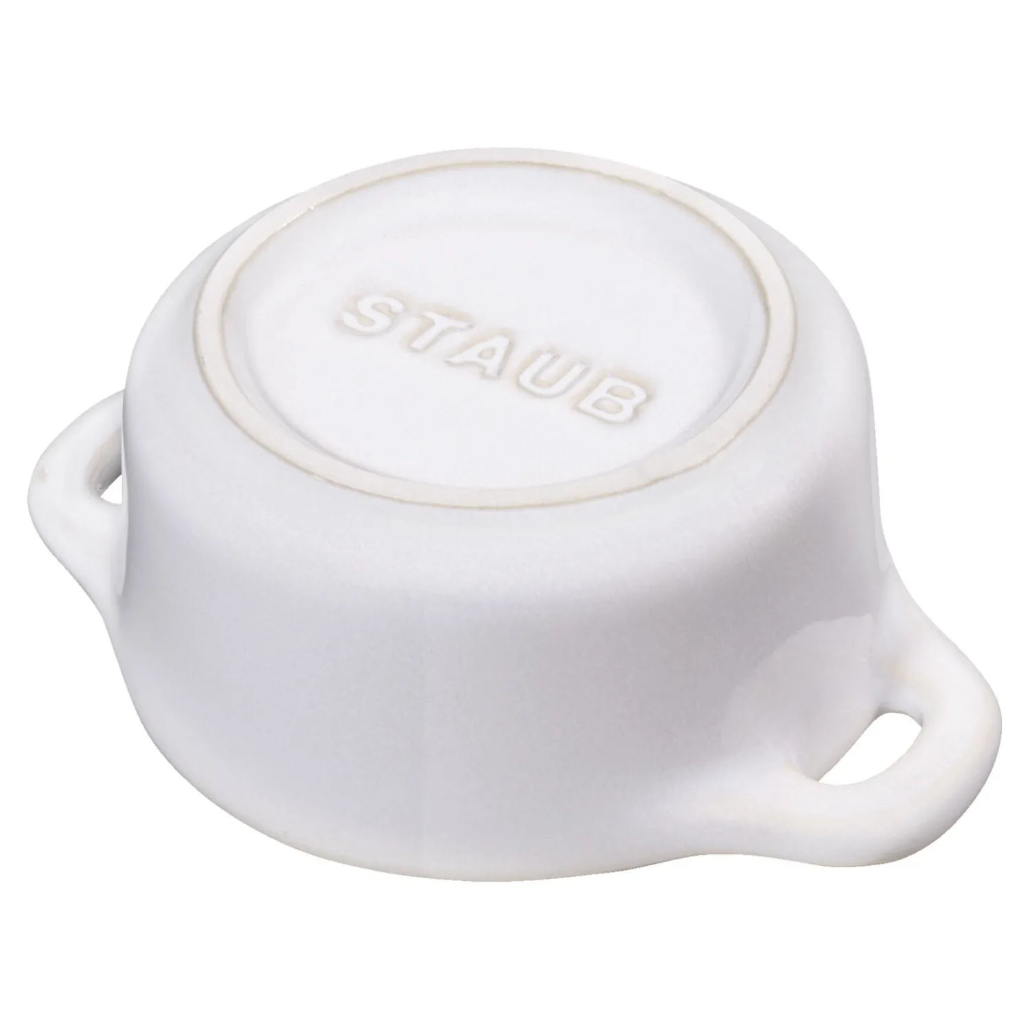 Staub Mini Cocotte 10 cm, Rond(e), , Céramique Blanc ivoire New