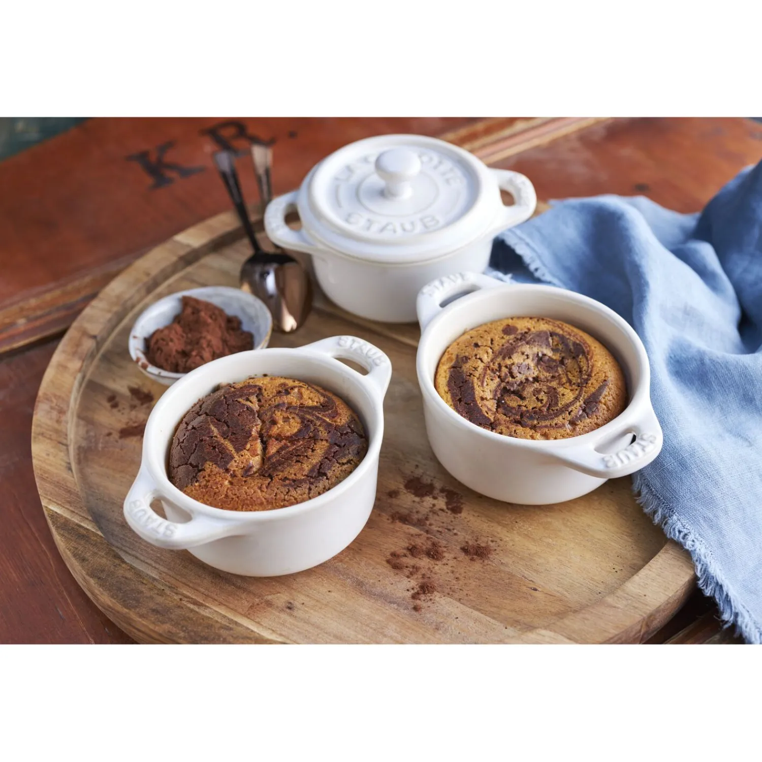 Staub Mini Cocotte 10 cm, Rond(e), , Céramique Blanc ivoire New