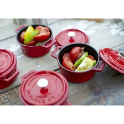 Staub Mini Cocotte 10 cm, Rond(e), Cerise, Fonte Best