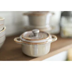 Staub Mini Cocotte 10 cm, Rond(e), , Céramique Gris antique Discount