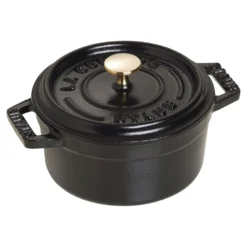 Staub Mini Cocotte 10 cm, Rond(e), , Fonte Noir mat Sale