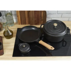 Staub Mini Cocotte 10 cm, Rond(e), , Fonte Noir mat Sale