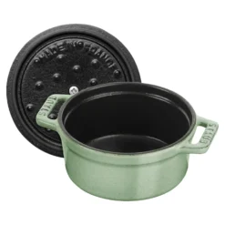 Staub Mini Cocotte 10 cm, Rond(e), Sauge, Fonte New