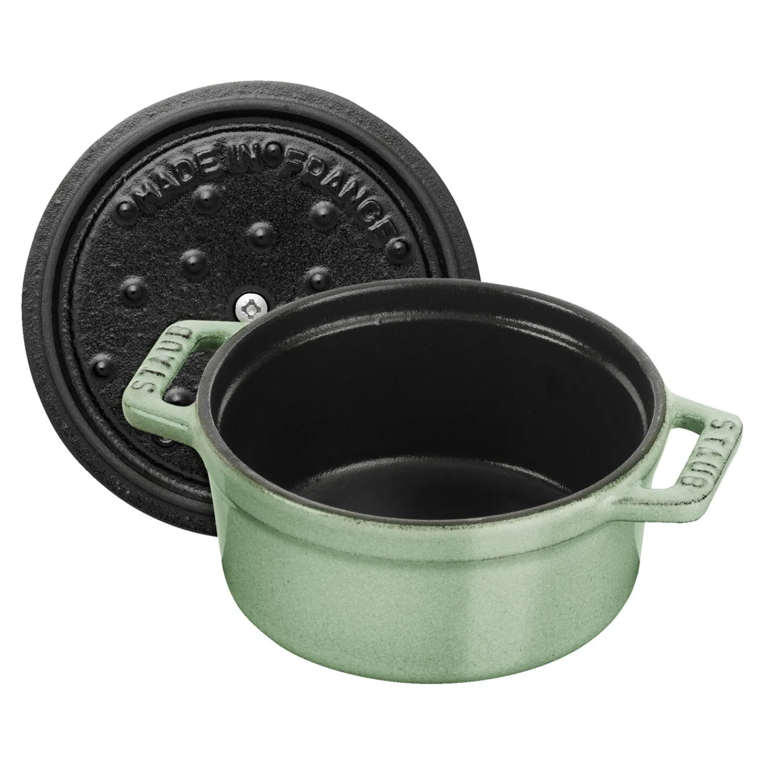 Staub Mini Cocotte 10 cm, Rond(e), Sauge, Fonte New