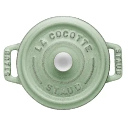 Staub Mini Cocotte 10 cm, Rond(e), Sauge, Fonte New