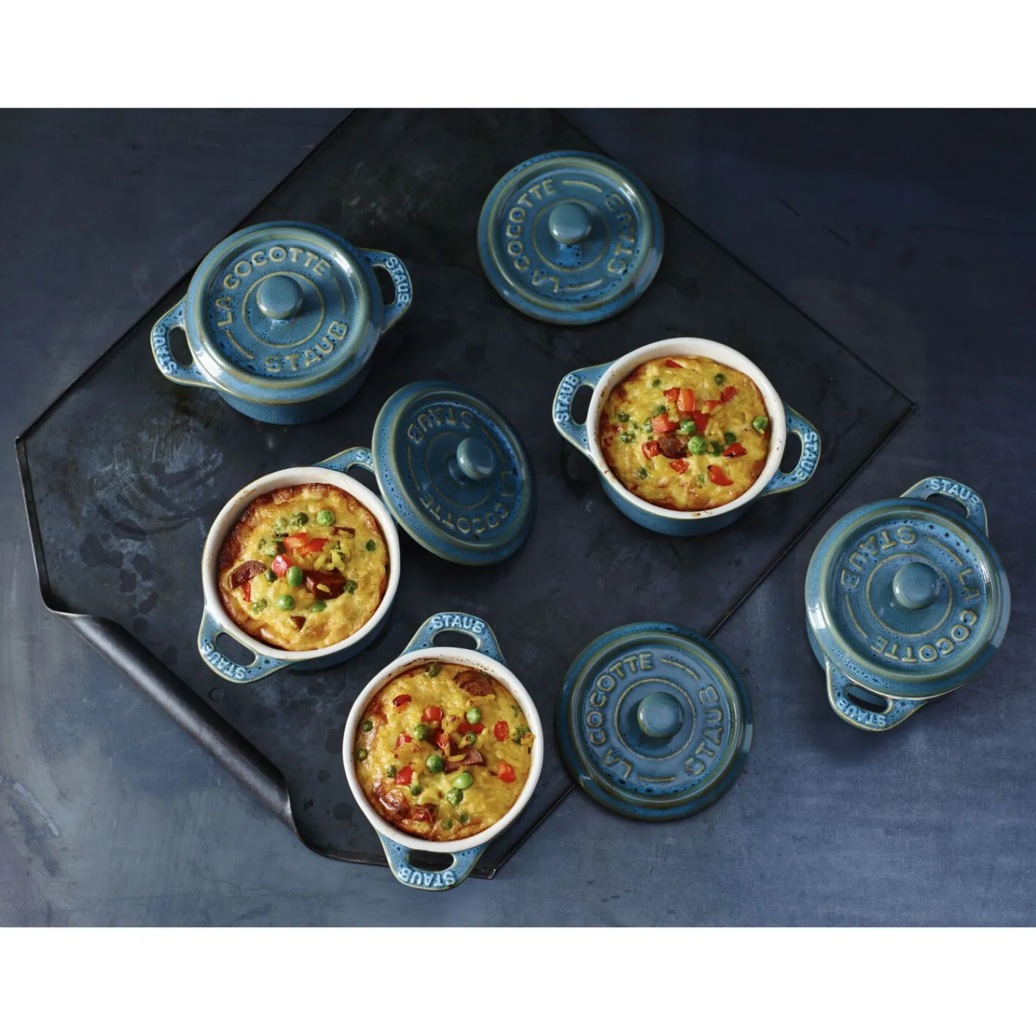 Staub Mini Cocotte 10 cm, Rond(e), , Céramique Turquoise antique Online