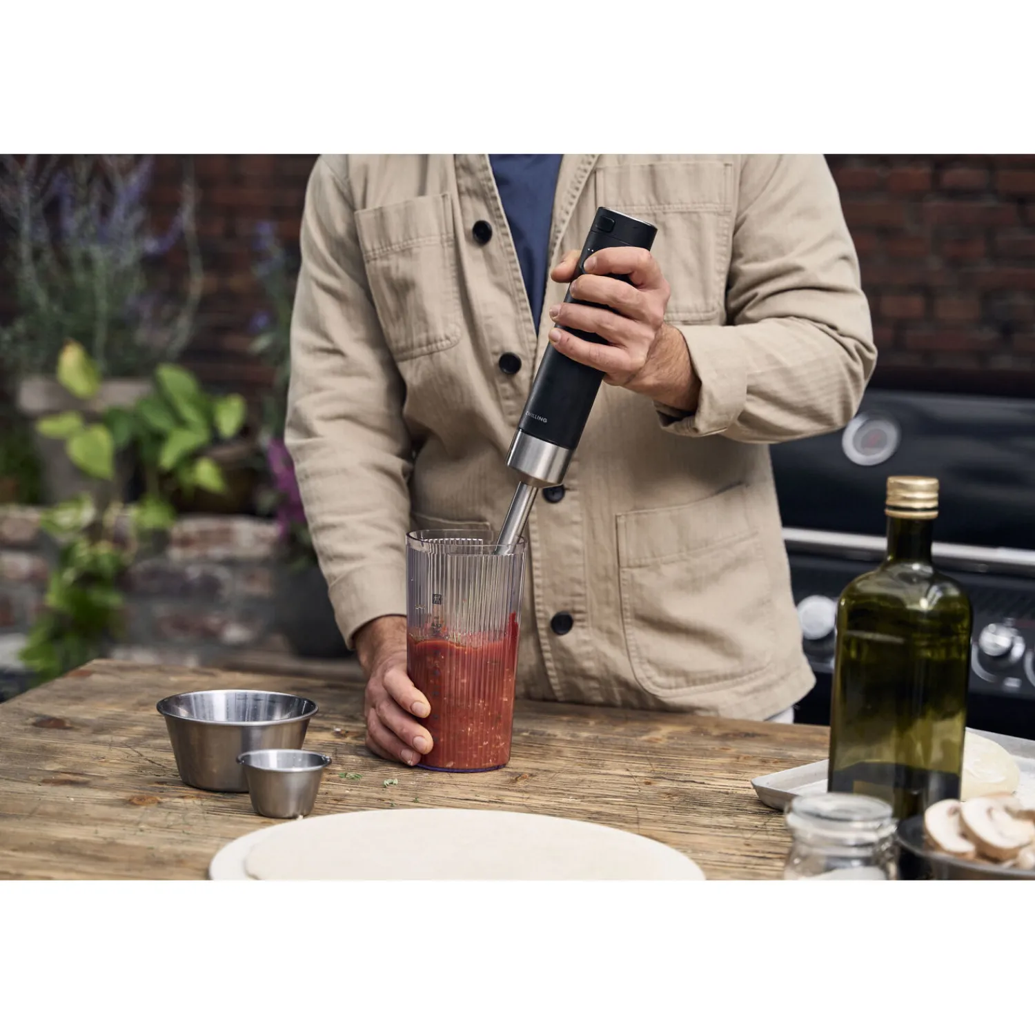 ZWILLING Mixeur plongeant sans fil avec balance digitale et hachoir, 5-pcs, noir
