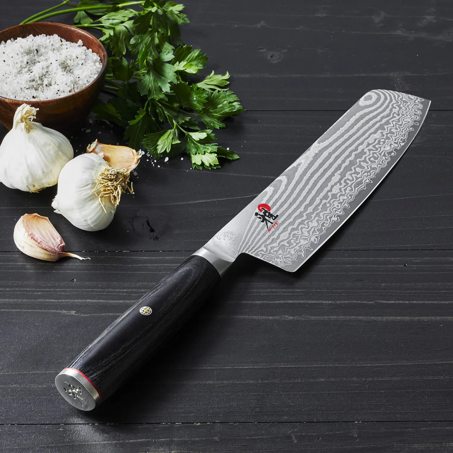 MIYABI Nakiri 17 cm, Bois de pakka Hot