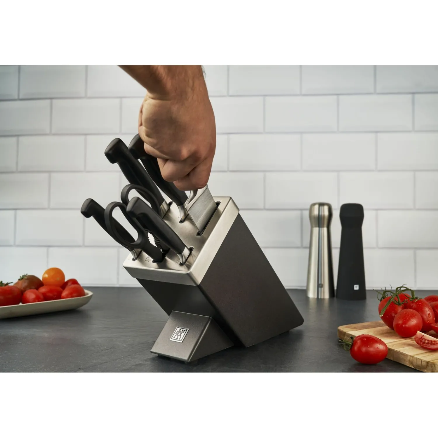 ZWILLING 7-pcs, Bloc de couteaux, Anthracite Outlet